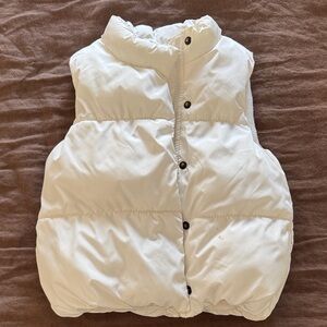 White Puffer Vest